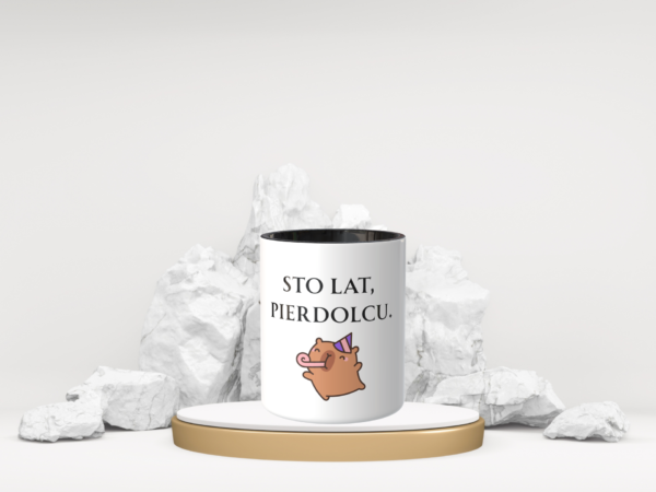 Śmieszny Kubek Na urodziny - Sto lat, pierdolcu